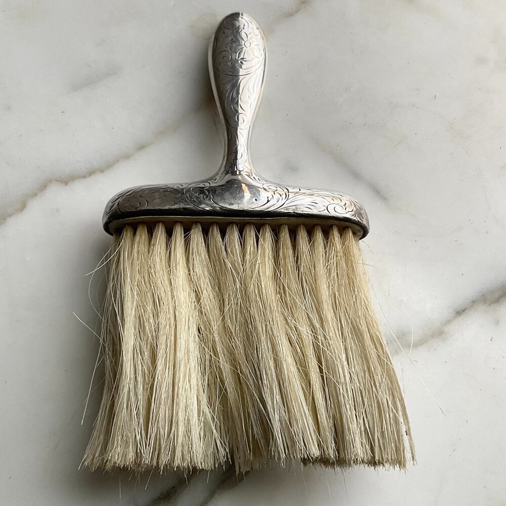 Sterling Silver Crumb Brush Antique Estate